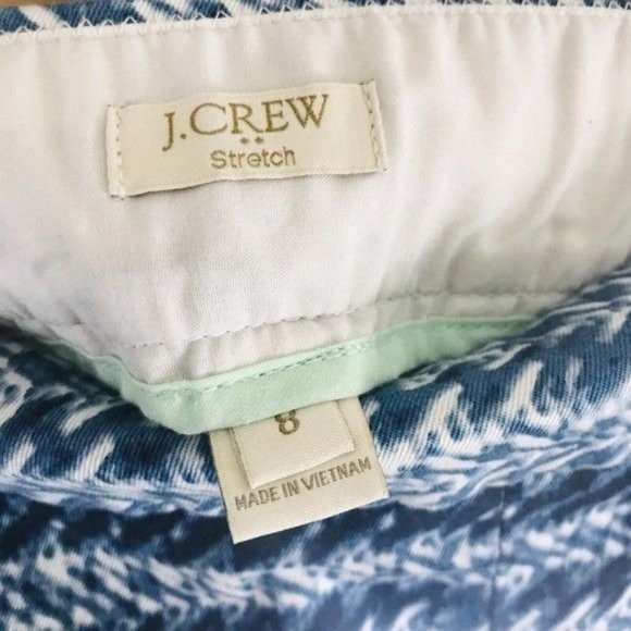 J CREW Abstract Print Shorts Size 8 - Picture 8 of 8
